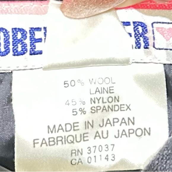 Nwot Obermeyer Black stir-up stretchy ski snow Pants Japan wool/nylon size 8 - Picture 7 of 7